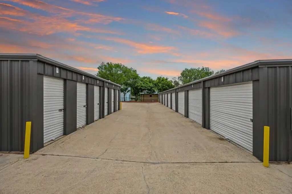 Storage unit aisle at Mount Storage Benbrook