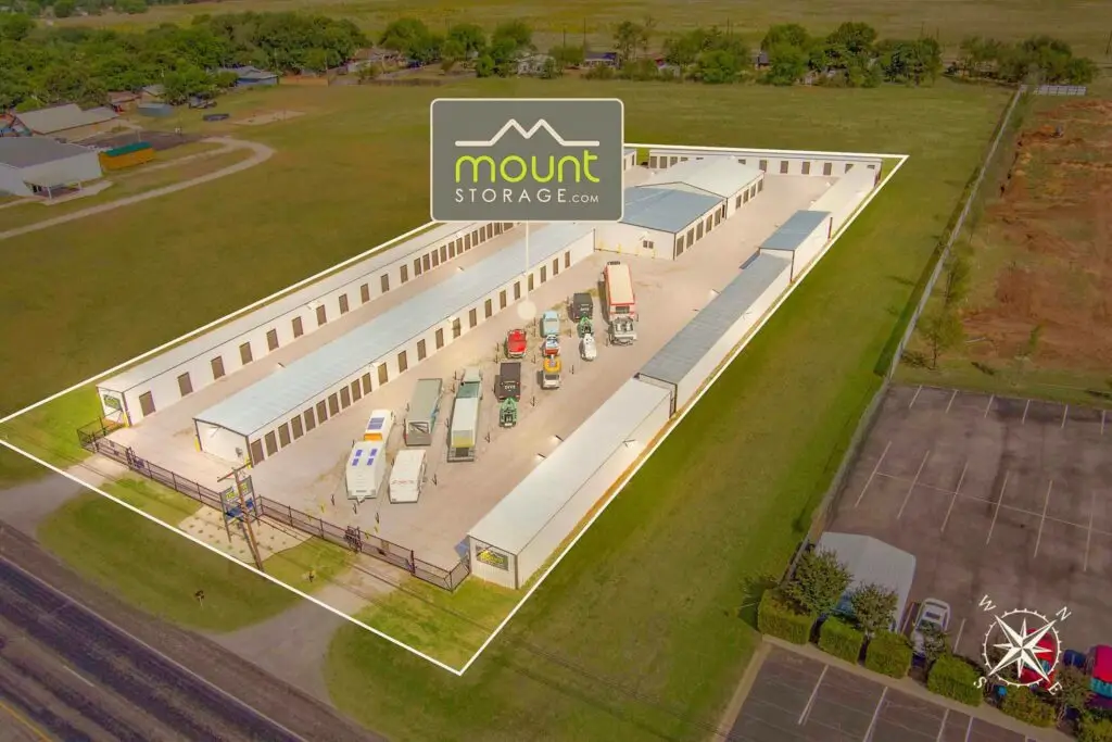 Aerial view of Mount Storage Early