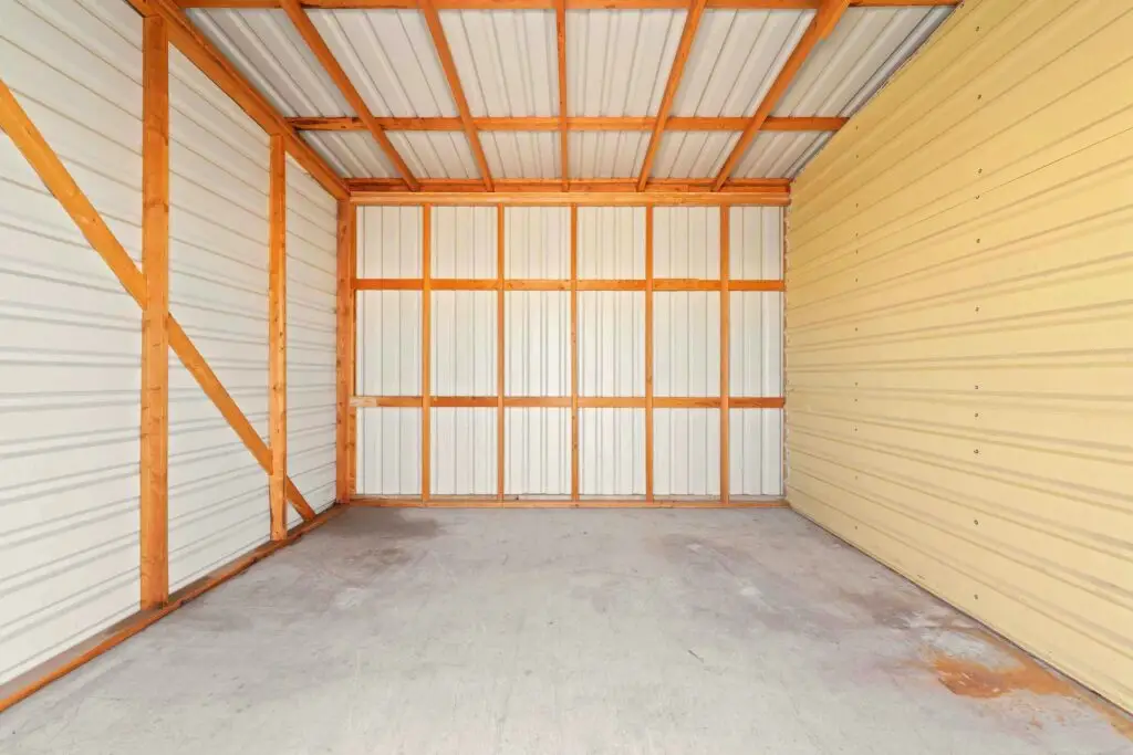 Inside a large storage unit at Mount Storage Early