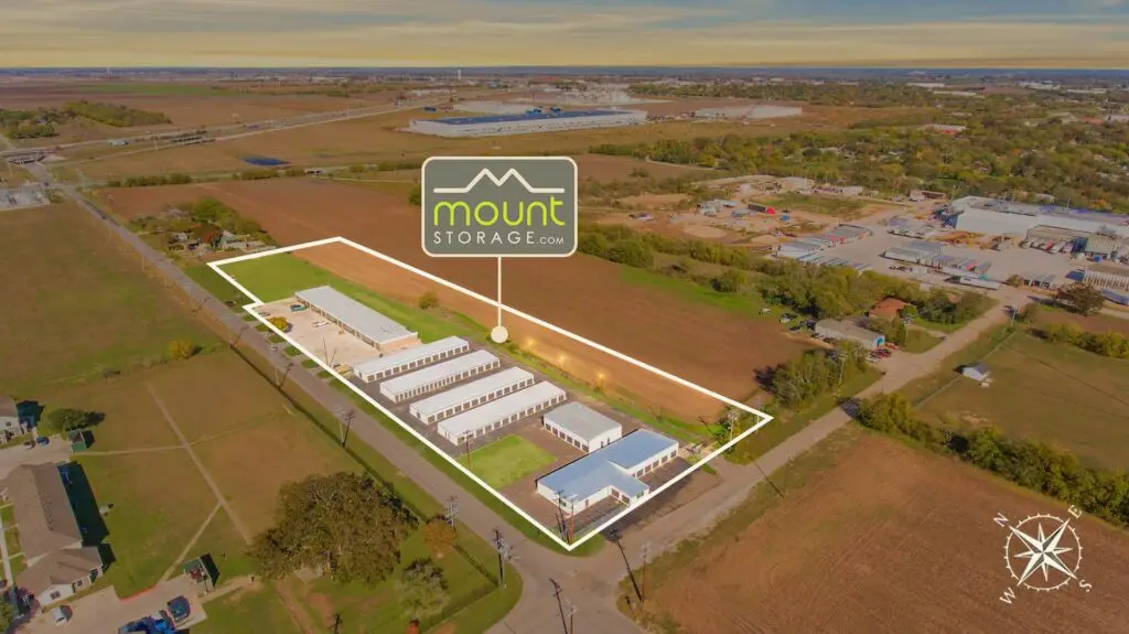 Aerial view of the Mount Storage Seguin property