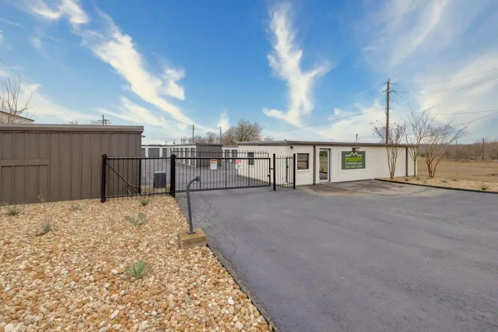 Gated entrance at Mount Storage Taylor on Commercial Drive